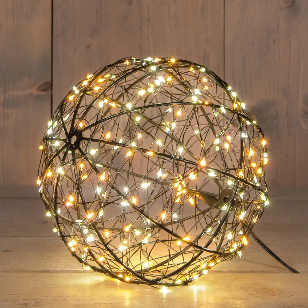 Anna's Collection Verlichte Kerstbal 3D D18cm - 200 LED - Warm Wit