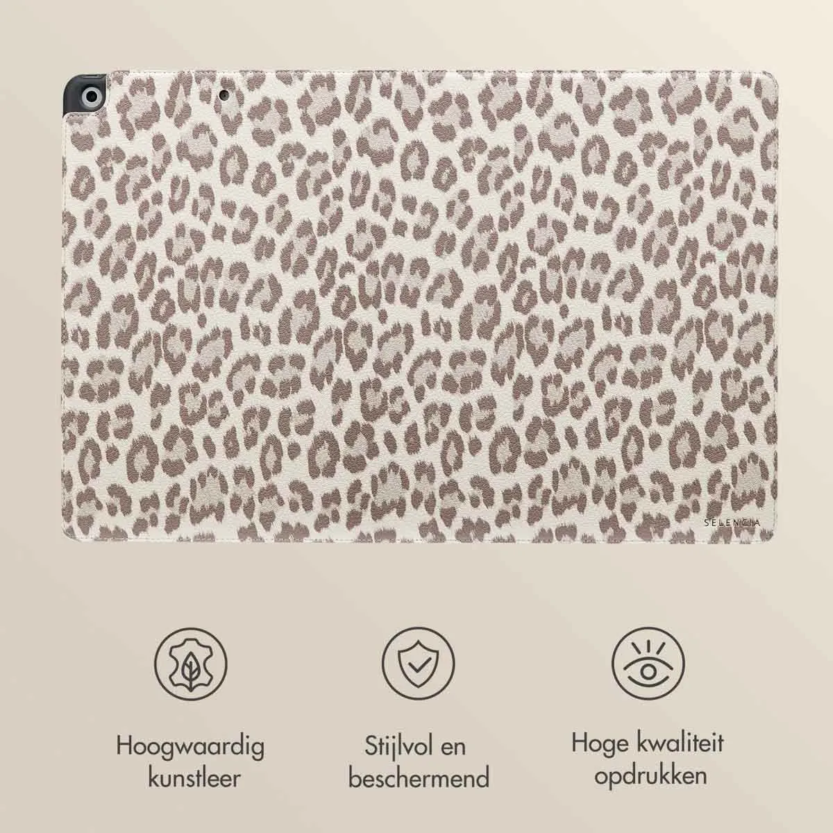 Selencia Tablethoes Sabi - Apple iPad 10.2" - Beige