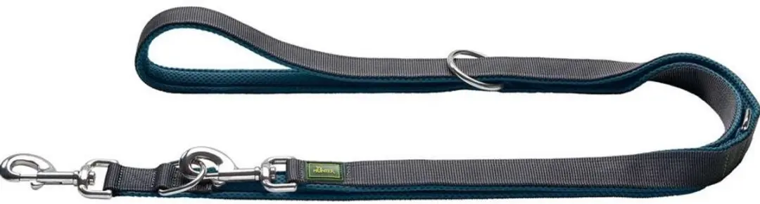 Hunter Verstelbare Hondenriem Maldon Teal 200 cm x 15 mm