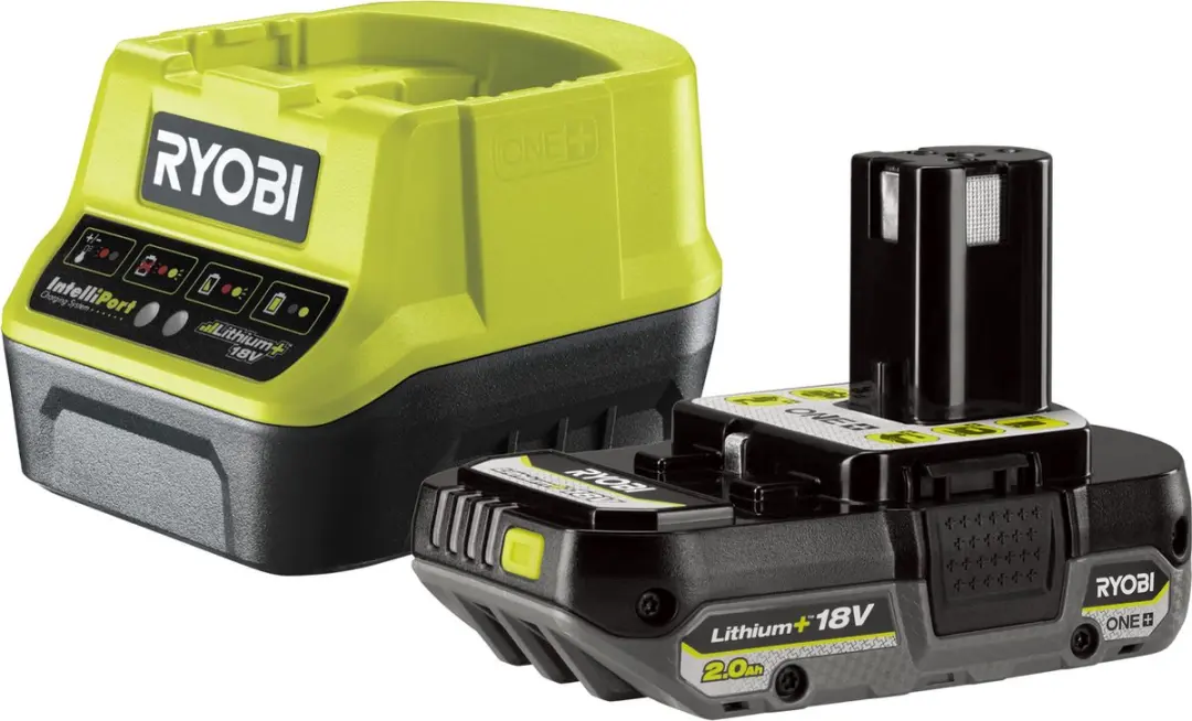 Ryobi 18V RC18120-120C Accu Starter Kit - 2.0Ah - Groen - afbeelding 4 van 6