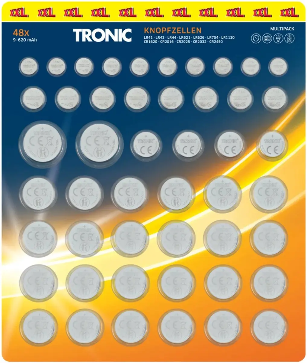 TRONIC® Knoopcelbatterijen