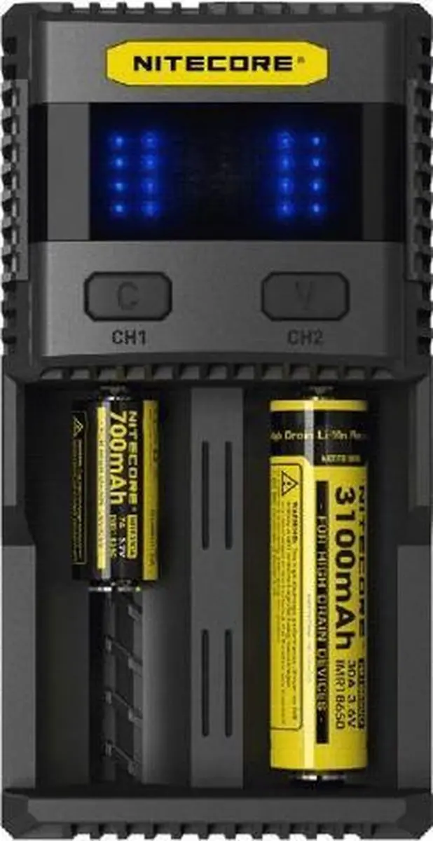 Nitecore SC2 Superb Lader - 2x AA/AAA - Zwart - afbeelding 2 van 4