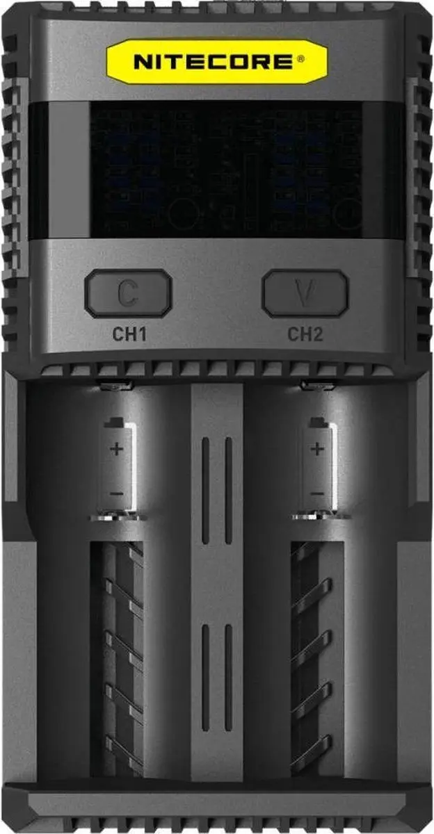 Nitecore SC2 Superb Lader - 2x AA/AAA - Zwart - afbeelding 3 van 4
