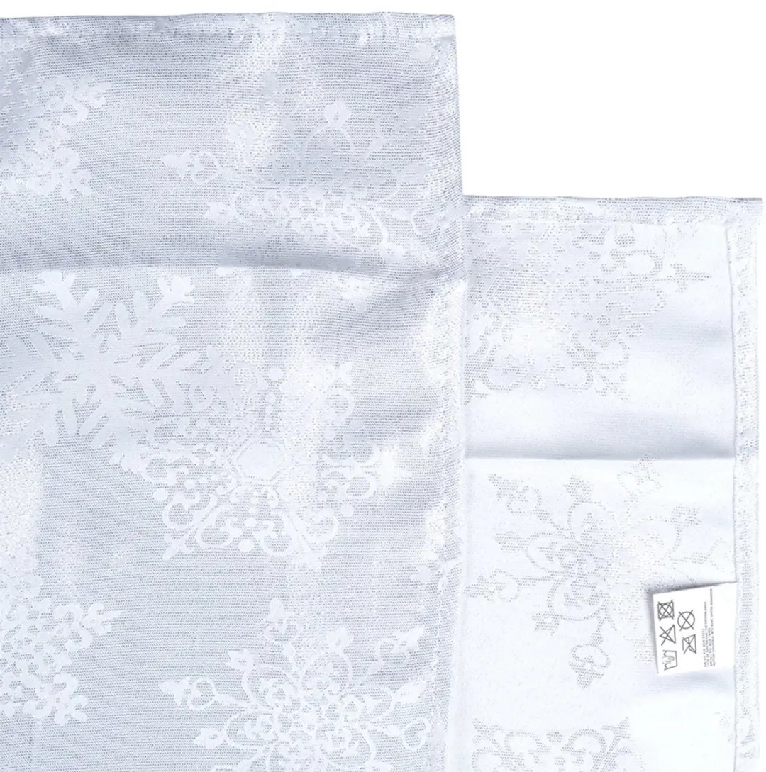 Excellent Houseware Tafellaken 220x150cm - Witte Polyester - afbeelding 6 van 6