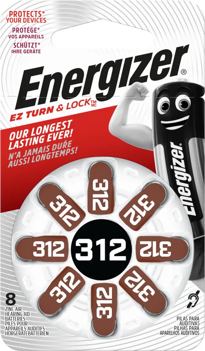 Energizer PR41 Knoopcelbatterij - 1.4V - 8 Stuks - afbeelding 6 van 6
