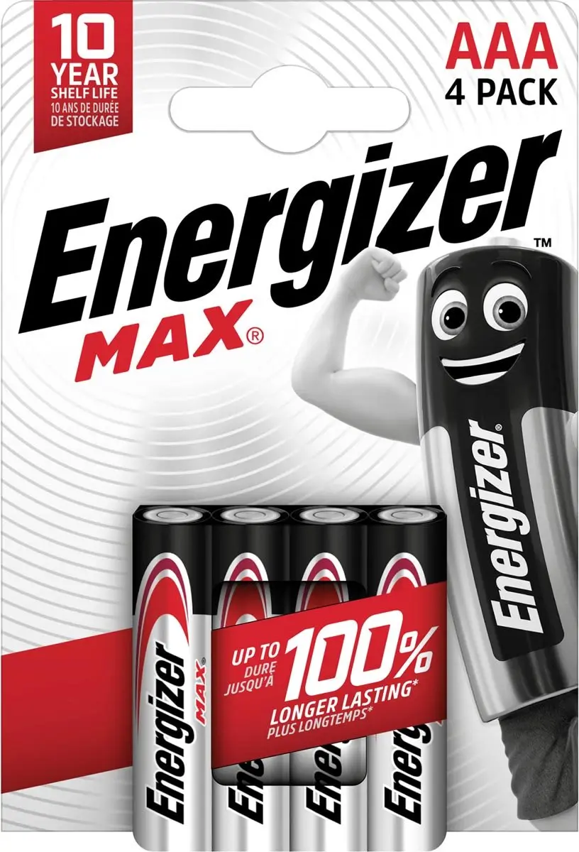Energizer Max LR03 AAA Batterijen