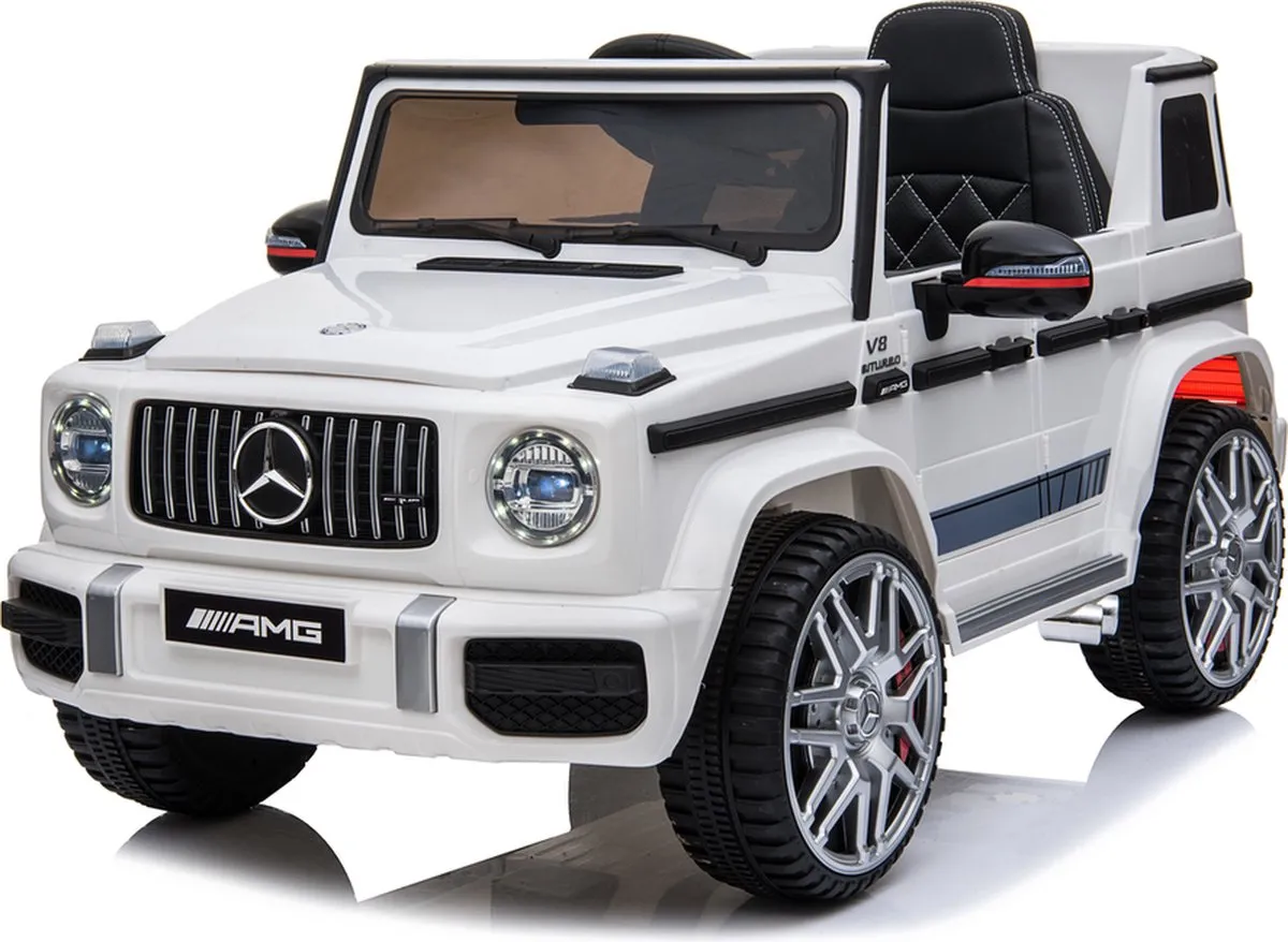 Mercedes-Benz G63 AMG Elektrische Kinderauto 12V - Wit - MPN 43078