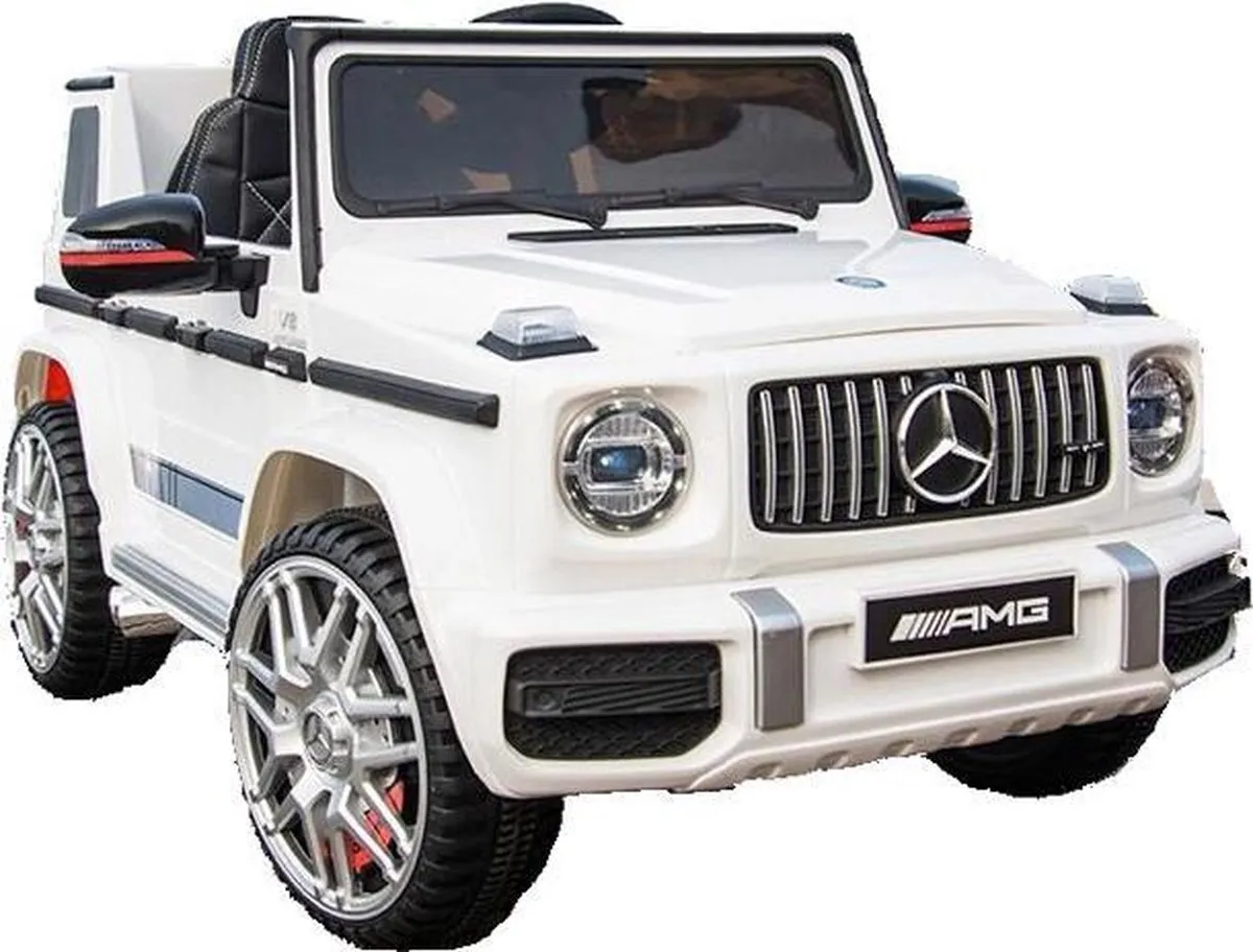 Mercedes-Benz G63 AMG Elektrische Kinderauto 12V - Wit - MPN 43078