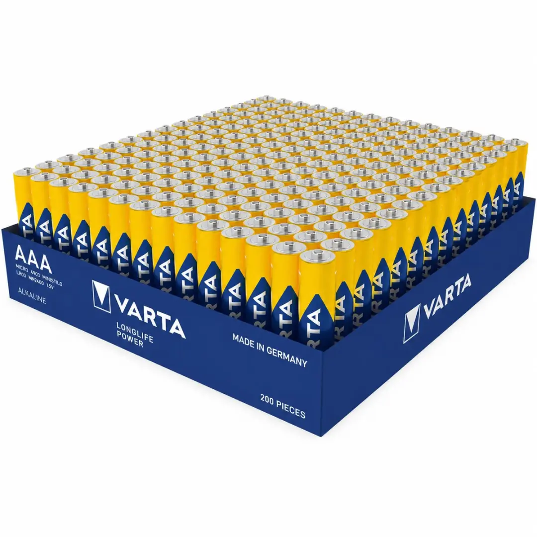Varta Longlife Power AAA 1100mAh - 200 Stuks