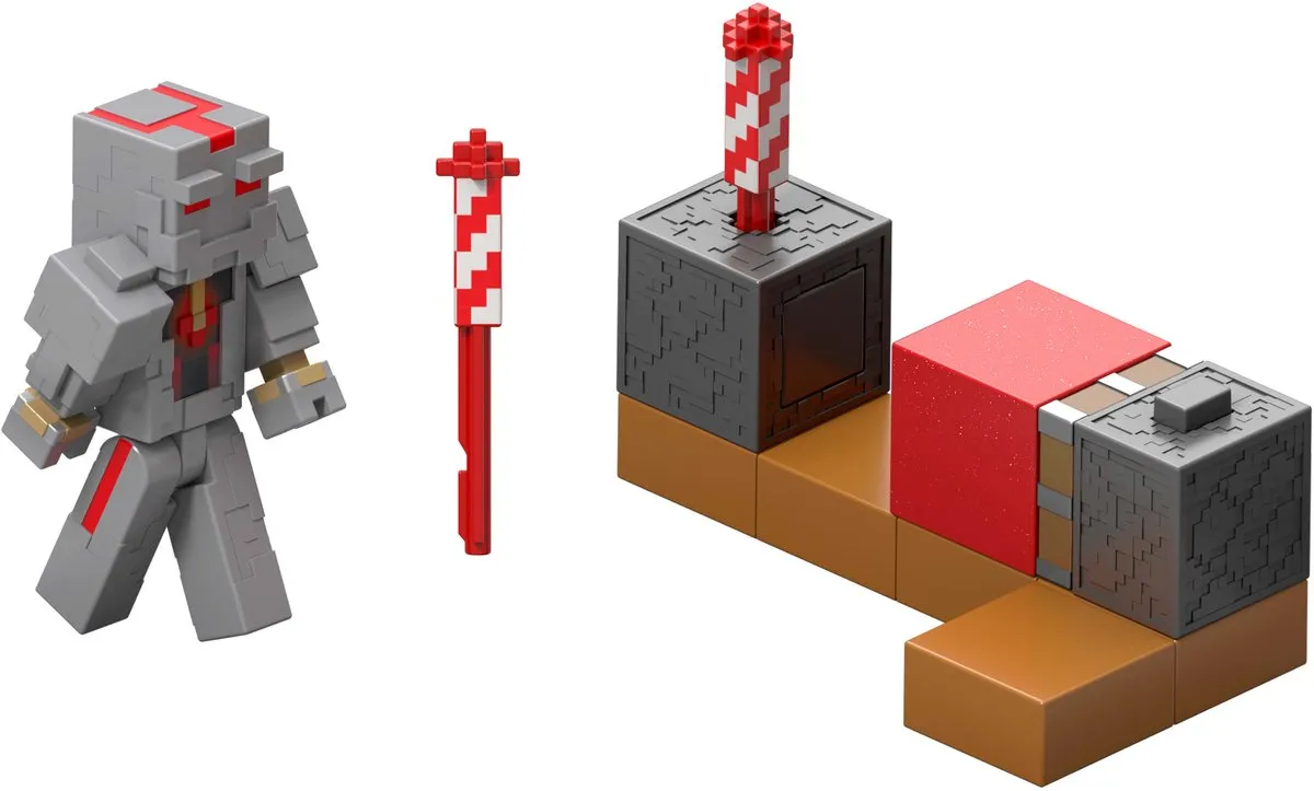 Minecraft Redstone Charged Protector Vuurwerklanceerder JKK10 - Meerkleurig