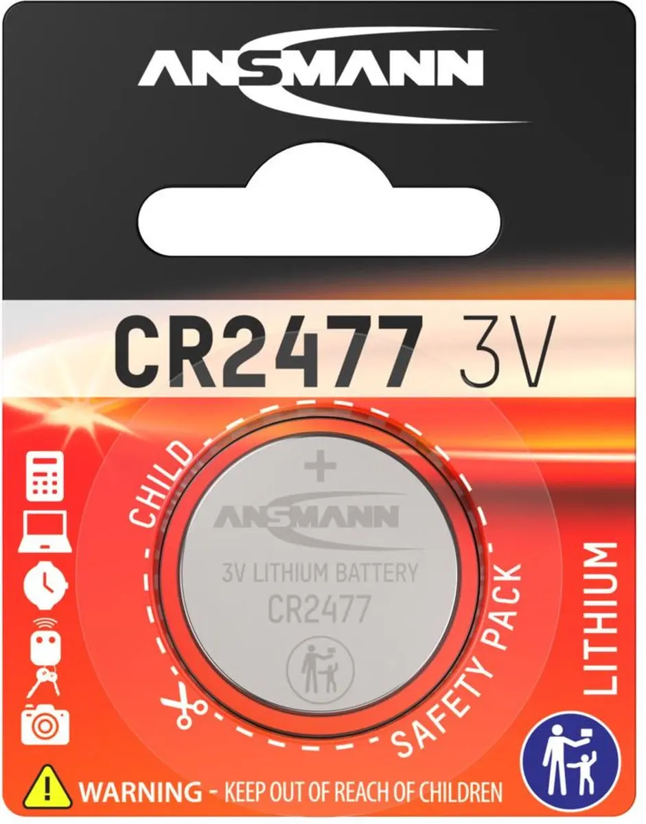 Ansmann Knoopcel Lithium CR2477 1000mAh - afbeelding 6 van 6