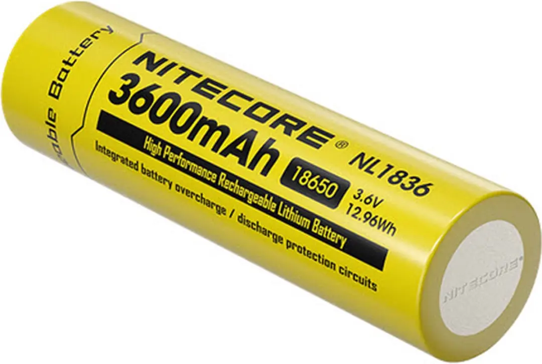 Nitecore NL1836 Oplaadbare 18650 Li-Ion Batterij 3600mAh - afbeelding 2 van 5