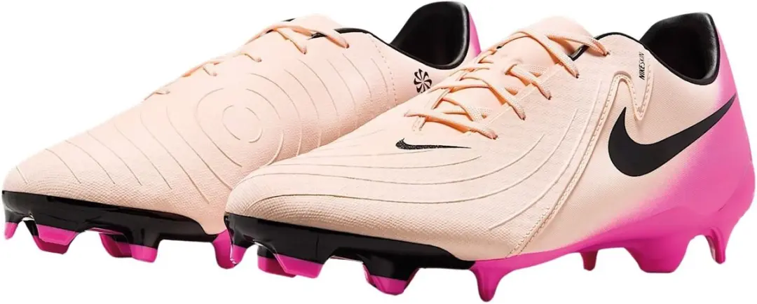 Nike Phantom GX II FG/MG Voetbalschoenen FD6723-800 - 46 - Lichtroze/Zwart