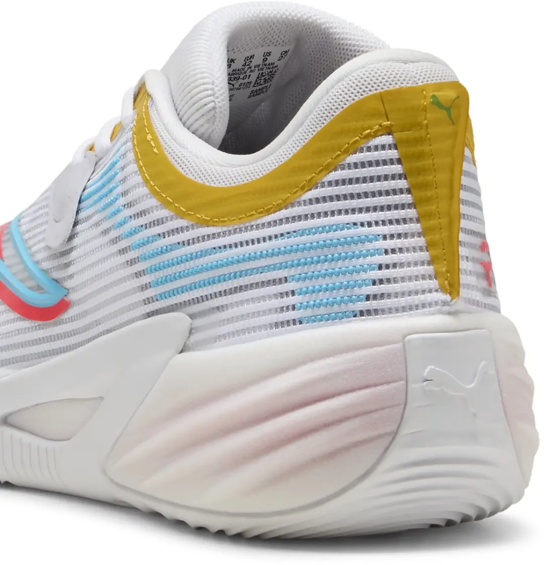 Puma All-Pro Nitro 2 Basketbalschoenen 41 - Wit/Sunblaze - afbeelding 5 van 6