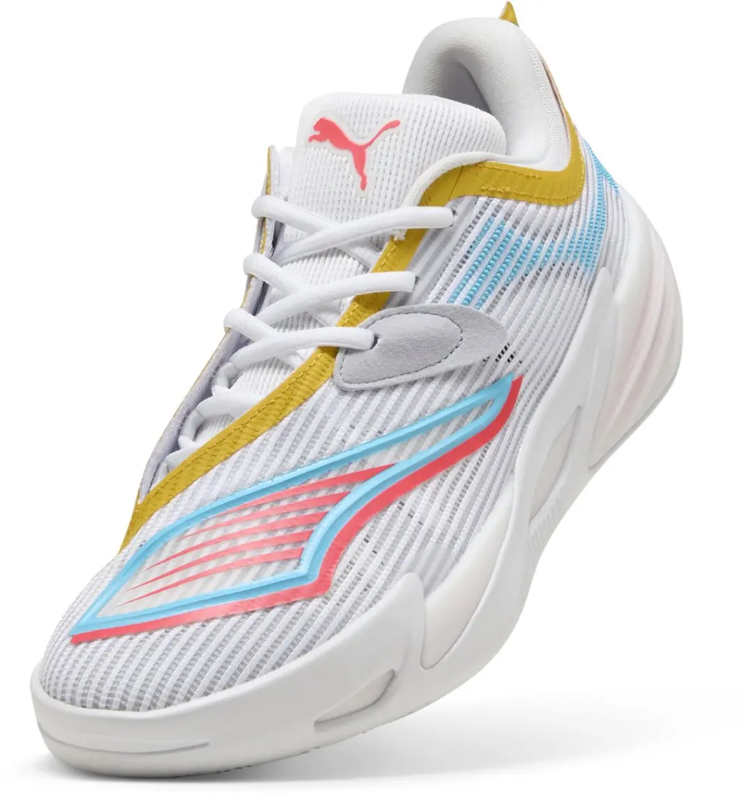 Puma All-Pro Nitro 2 Basketbalschoenen 41 - Wit/Sunblaze - afbeelding 6 van 6