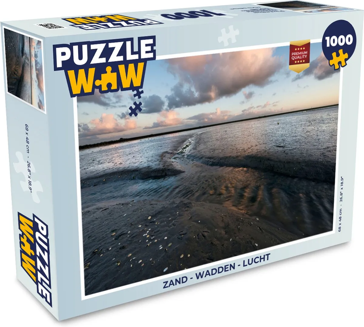 PuzzleWow Legpuzzel 1000 Stuks - Wadden & Lucht Multicolor