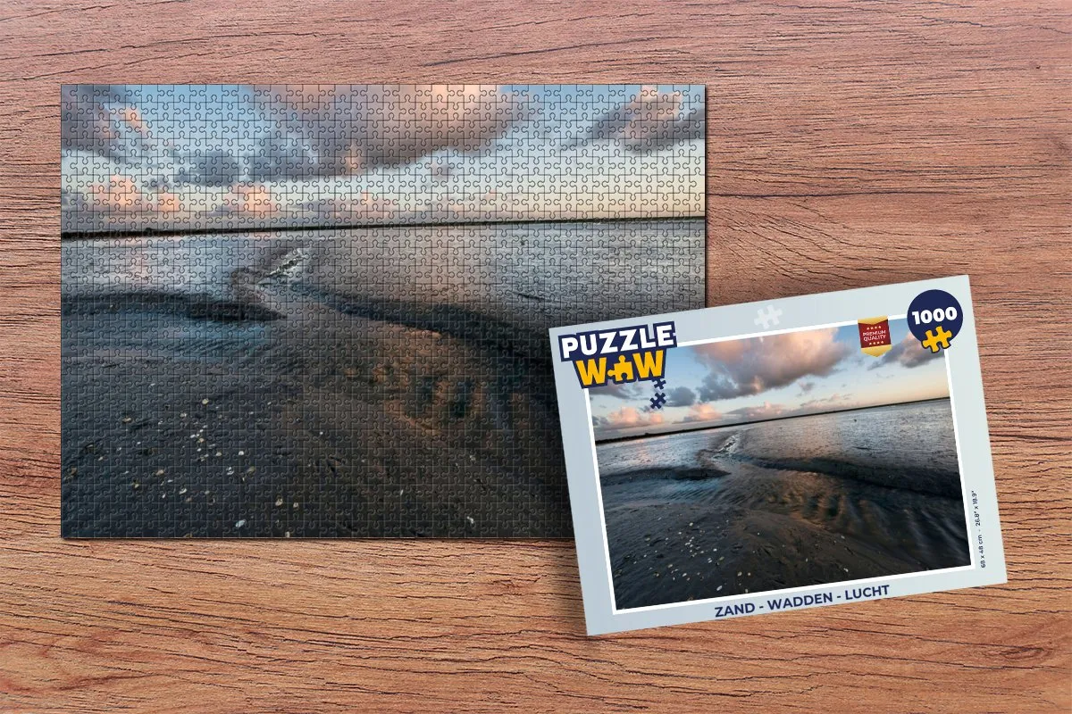 PuzzleWow Legpuzzel 1000 Stuks - Wadden & Lucht Multicolor