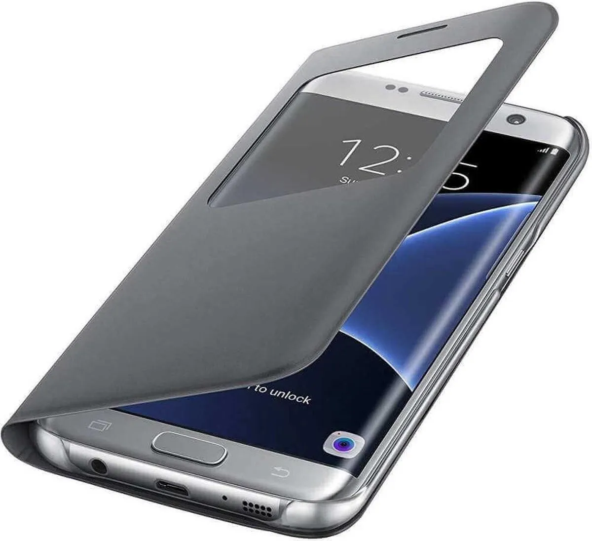 Samsung S View Cover EF-CG935PSEGWW - Zilver