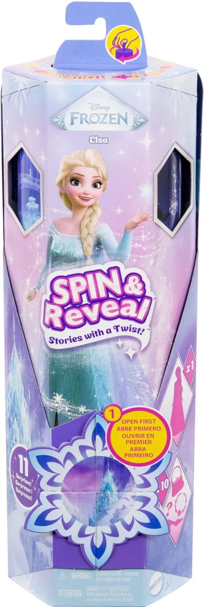 Disney Frozen Elsa Pop Draaien en Ontdekken JBG59 - Roze