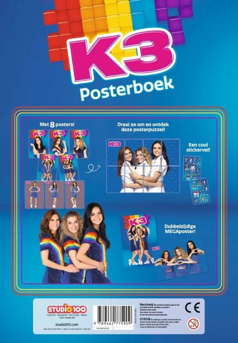 K3 Posterboek - Multicolor