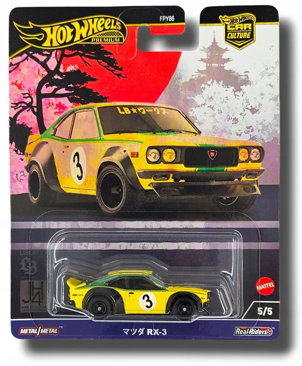 Hot Wheels Car Culture Japan Historics Mazda RX-3 HRV84 - Geel