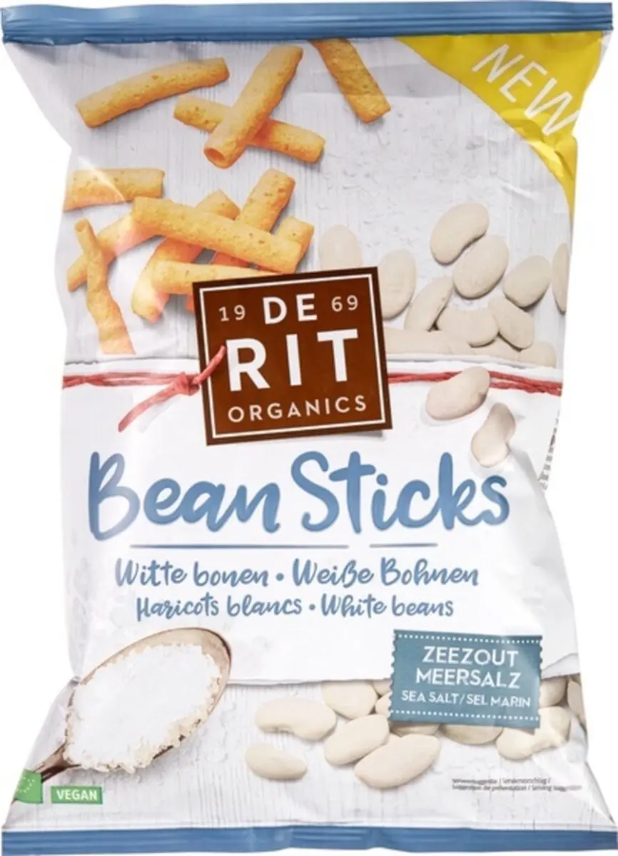 De Rit Bean Sticks Zeezout Bio 75g