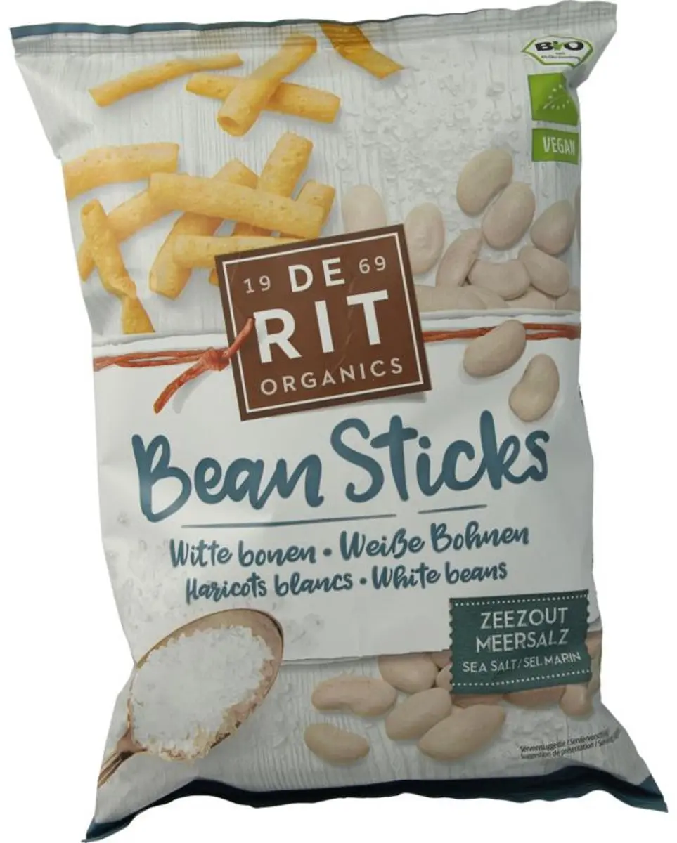 De Rit Bean Sticks Zeezout Bio 75g