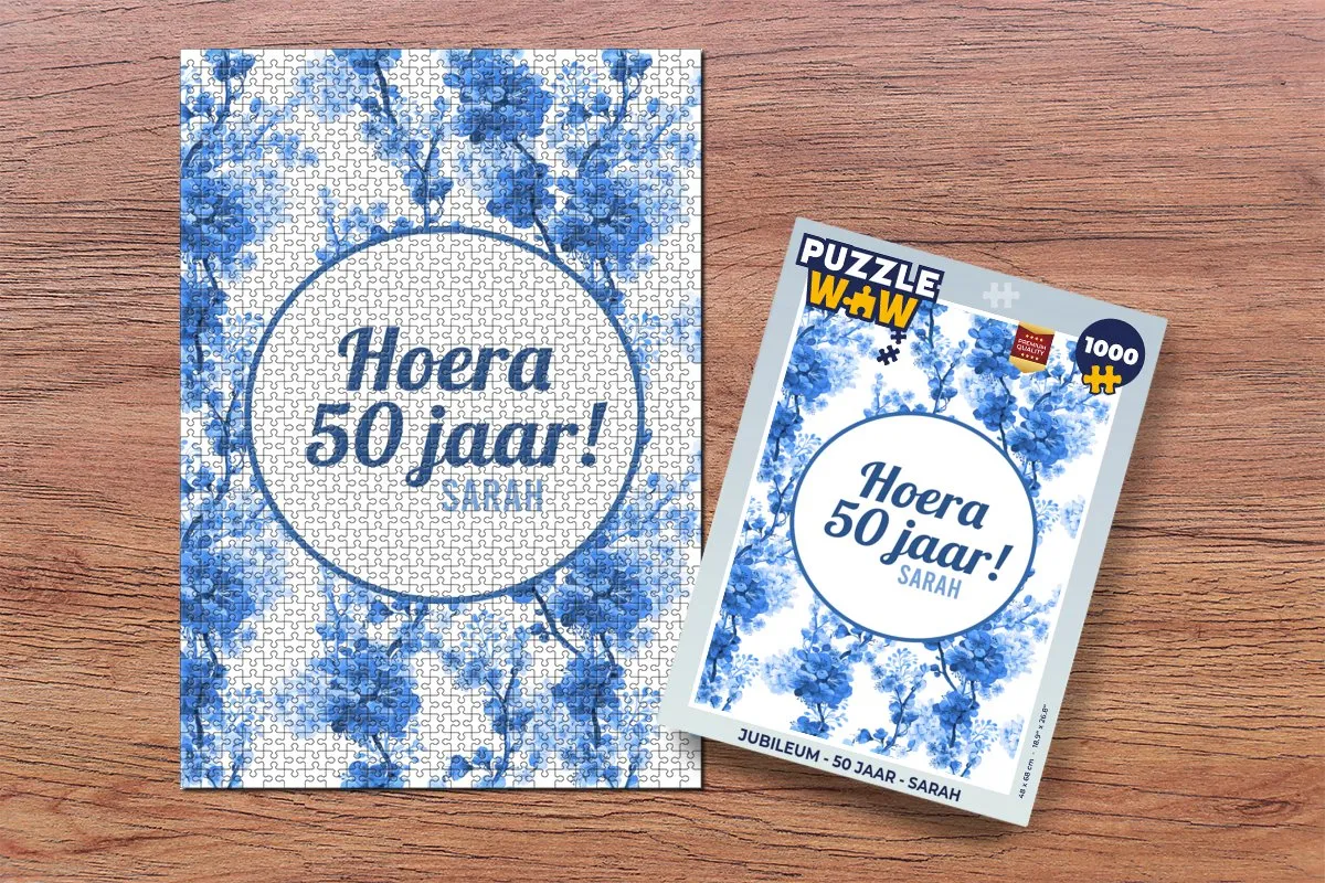 PuzzleWow Sarah 50 Jaar Legpuzzel 1000 Stuks - Multicolor