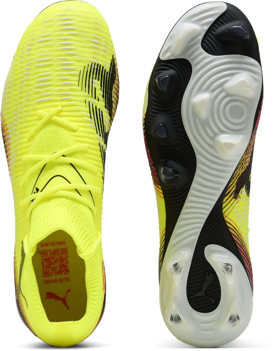 PUMA Future 8 Match FG/AG Sportschoenen 43 - Geel/Zwart - afbeelding 5 van 6