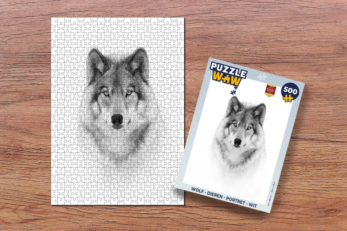 PuzzleWow Dieren Portret Legpuzzel 500 Stuks - Multicolor