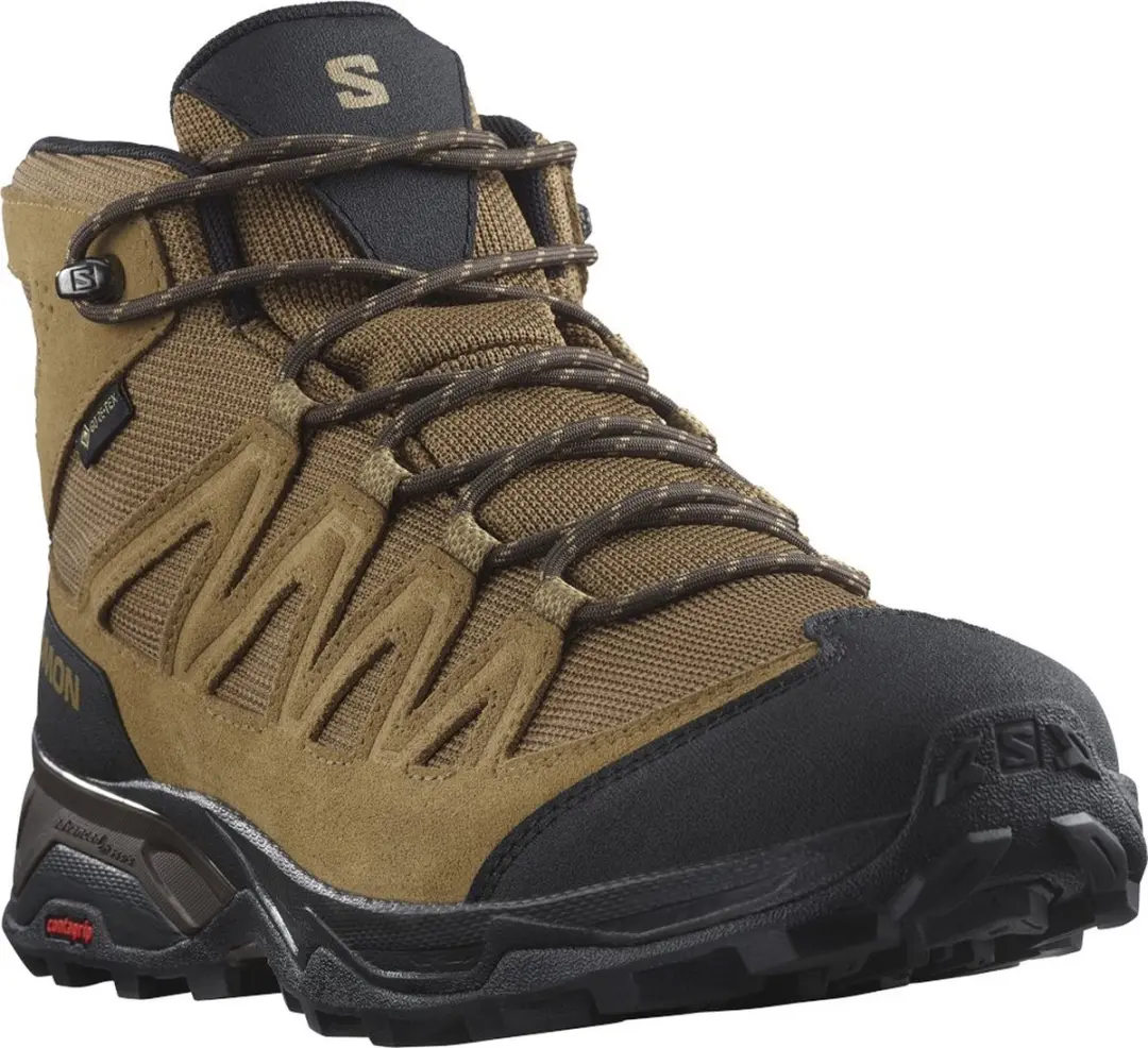 Salomon X-ward Leren Wandelschoenen - Goretex Bruin 44 - afbeelding 3 van 6