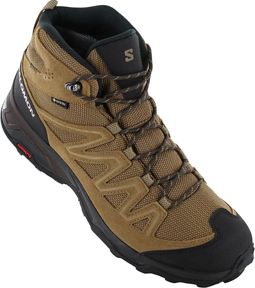Salomon X-ward Leren Wandelschoenen - Goretex Bruin 44 - afbeelding 4 van 6