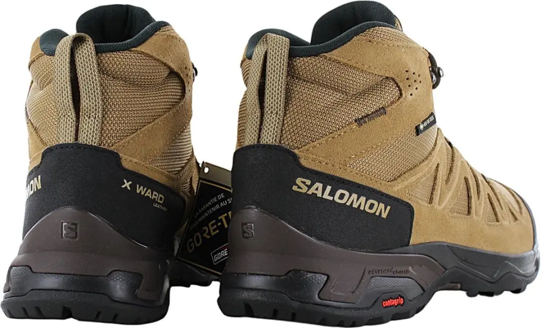 Salomon X-ward Leren Wandelschoenen - Goretex Bruin 44 - afbeelding 5 van 6