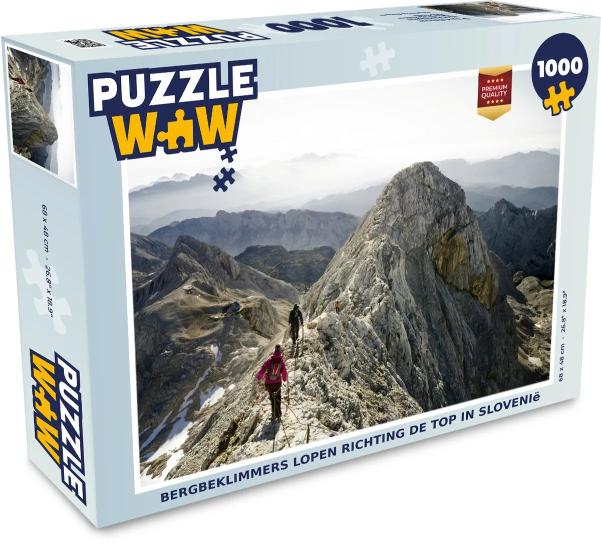 PuzzleWow Legpuzzel Bergbeklimmers Slovenië 1000 Stuks