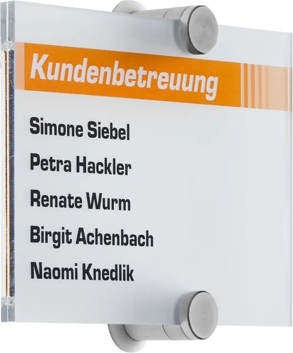 Durable Crystal Sign Deurbordje 4821 - 148x105mm - Transparant - afbeelding 5 van 6