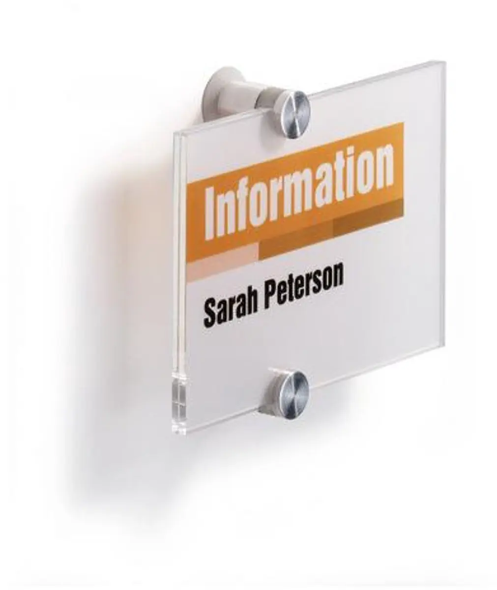 Durable Crystal Sign Deurbordje 4821 - 148x105mm - Transparant - afbeelding 6 van 6