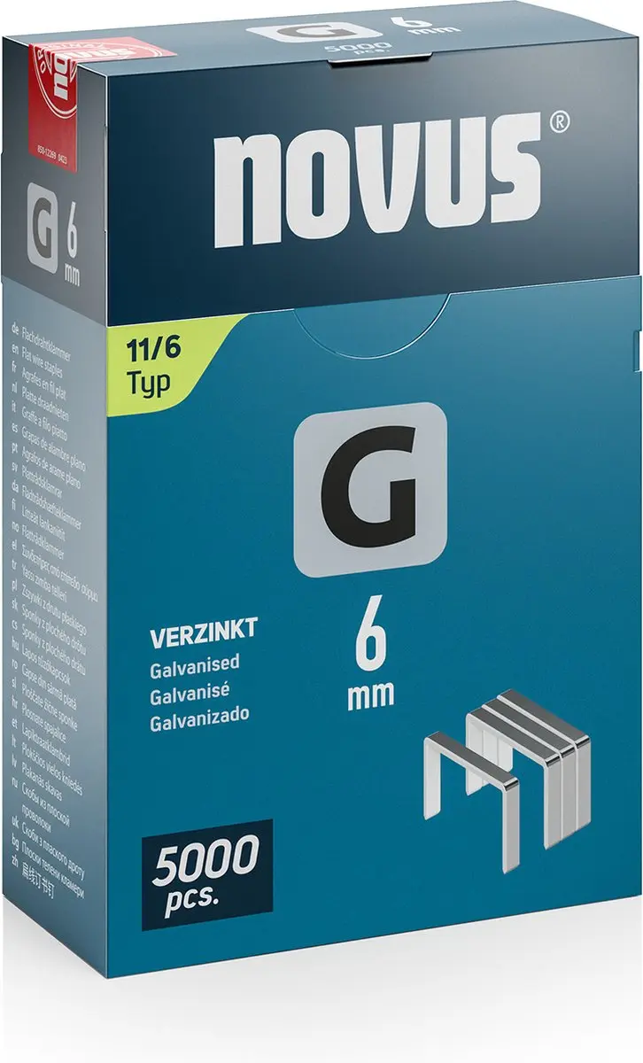 Novus Tools 042-0765 Nieten Type 11 - 5000 Stuks - afbeelding 3 van 5