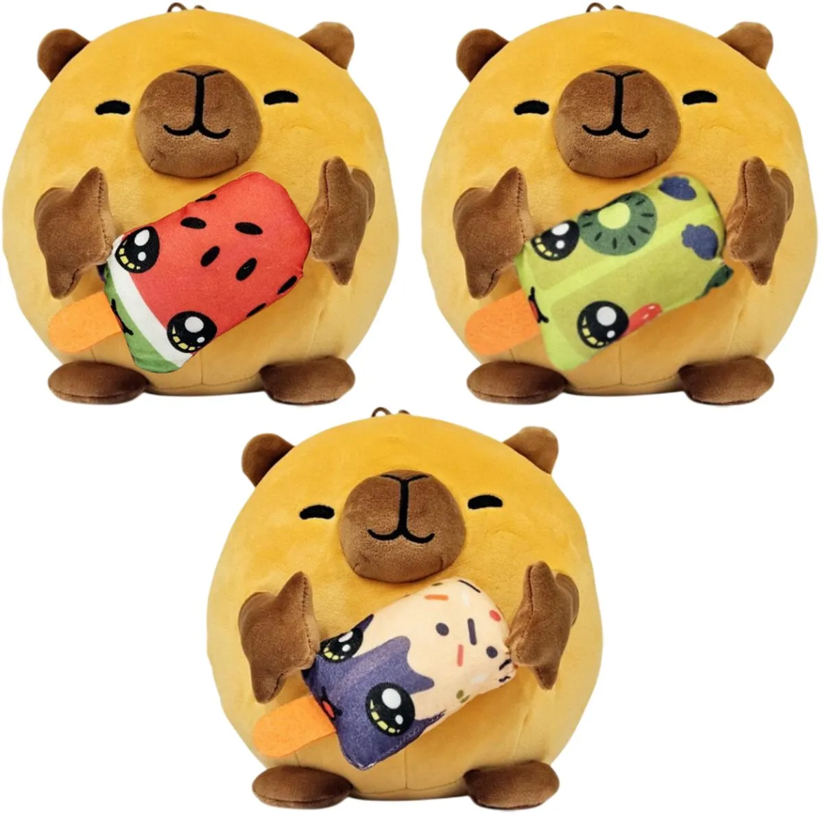 Topknuffels Capybara Pluche Knuffel 20cm - Fruit IJsje