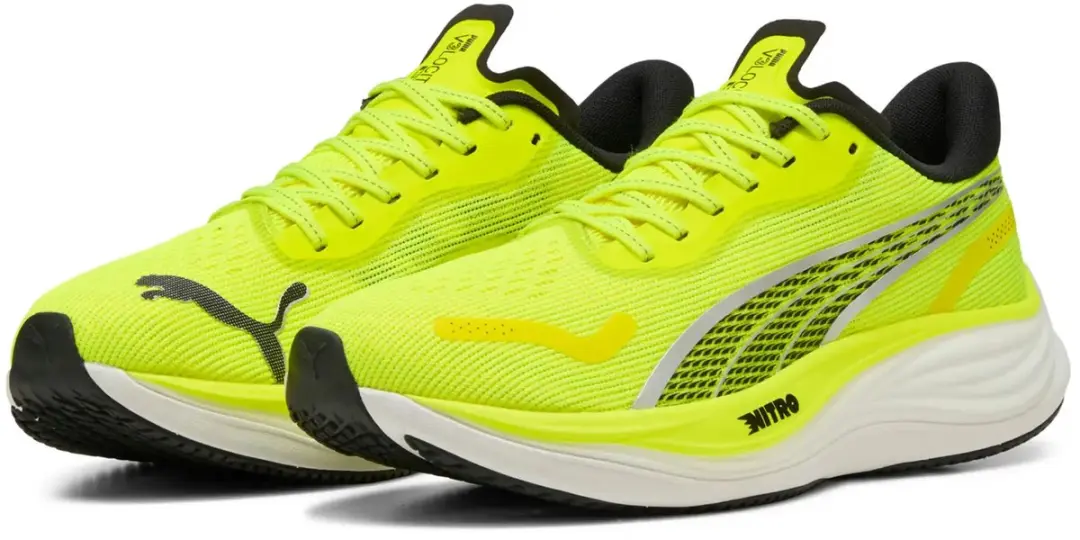 PUMA Velocity Nitro 3 Hardloopschoenen - Zwart/Geel - afbeelding 2 van 2