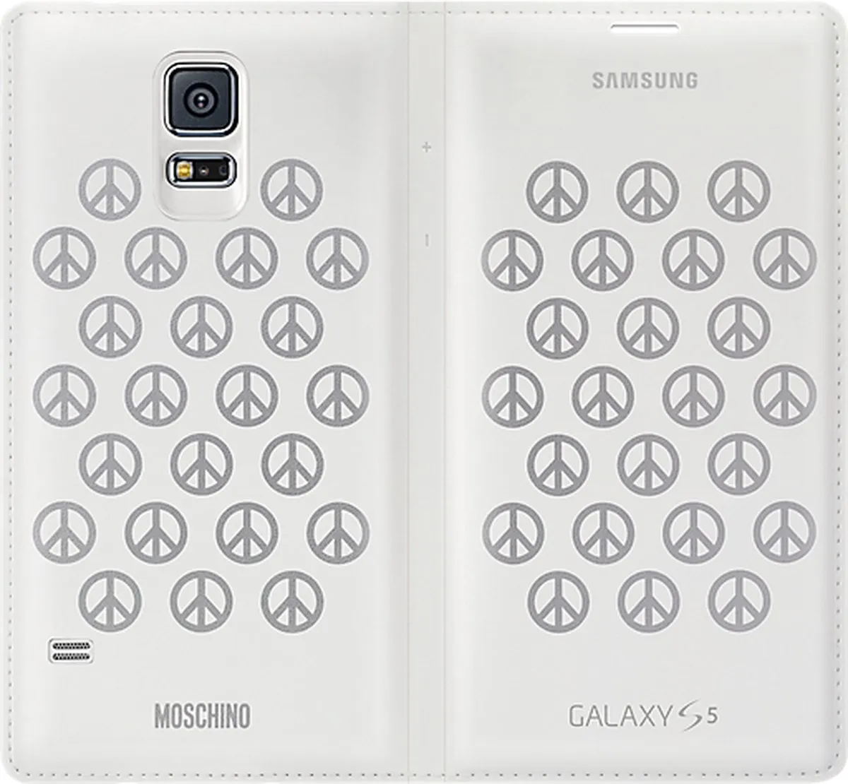 Samsung Flip Wallet Galaxy S5 - Wit/Zilver