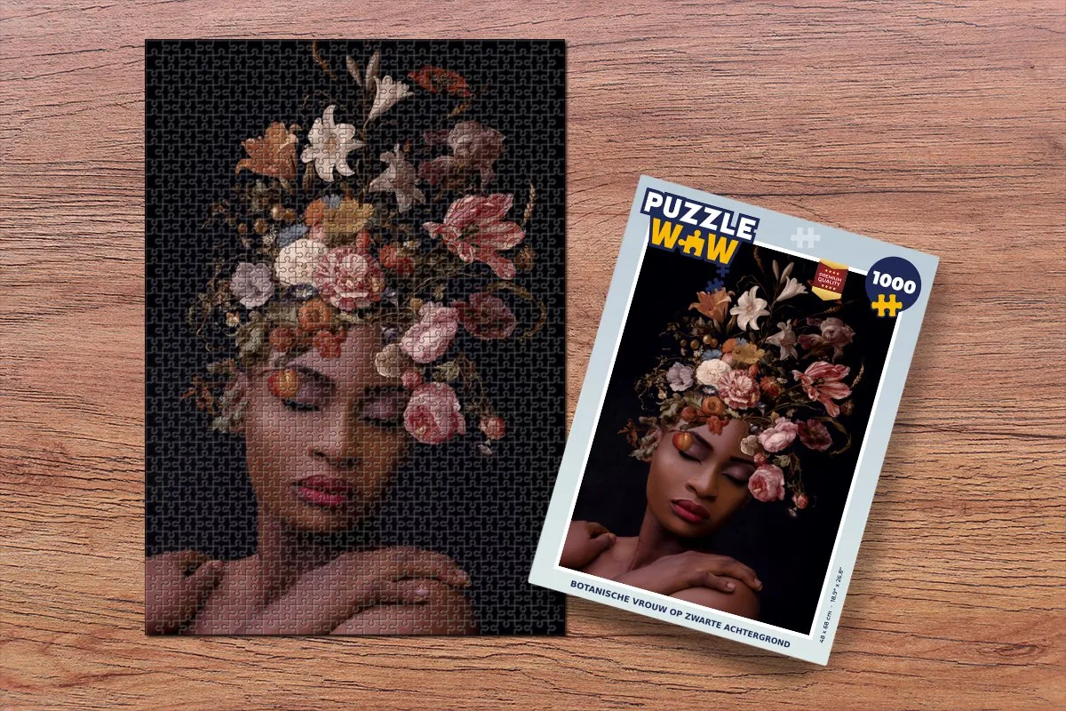 PuzzleWow Boeket Make-up Legpuzzel 1000 Stuks - Multicolor