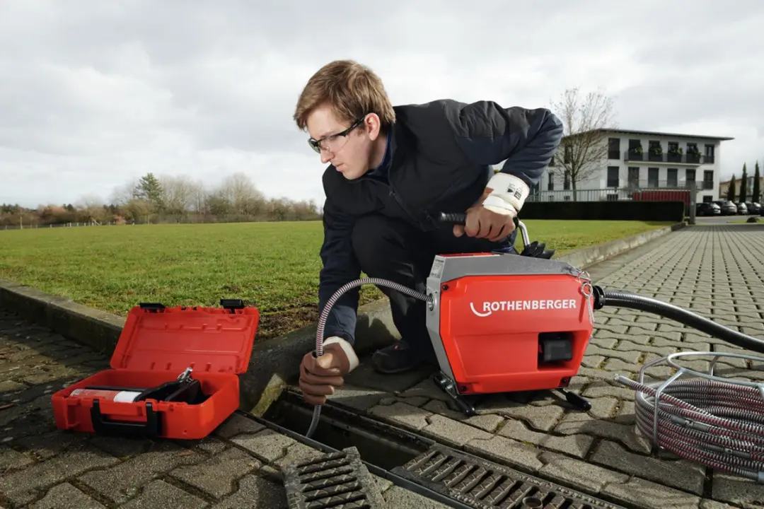 Rothenberger R600 VarioClean Akku - 18V - Buisreiniger - Grijs/Rood - afbeelding 3 van 6
