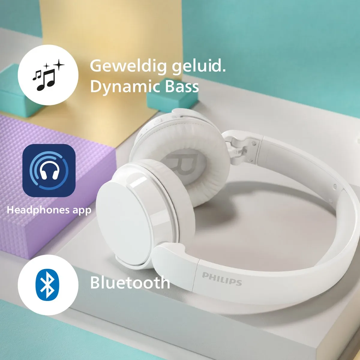 Philips Tah4209WT/00 Draadloze Headset - Wit - afbeelding 6 van 6
