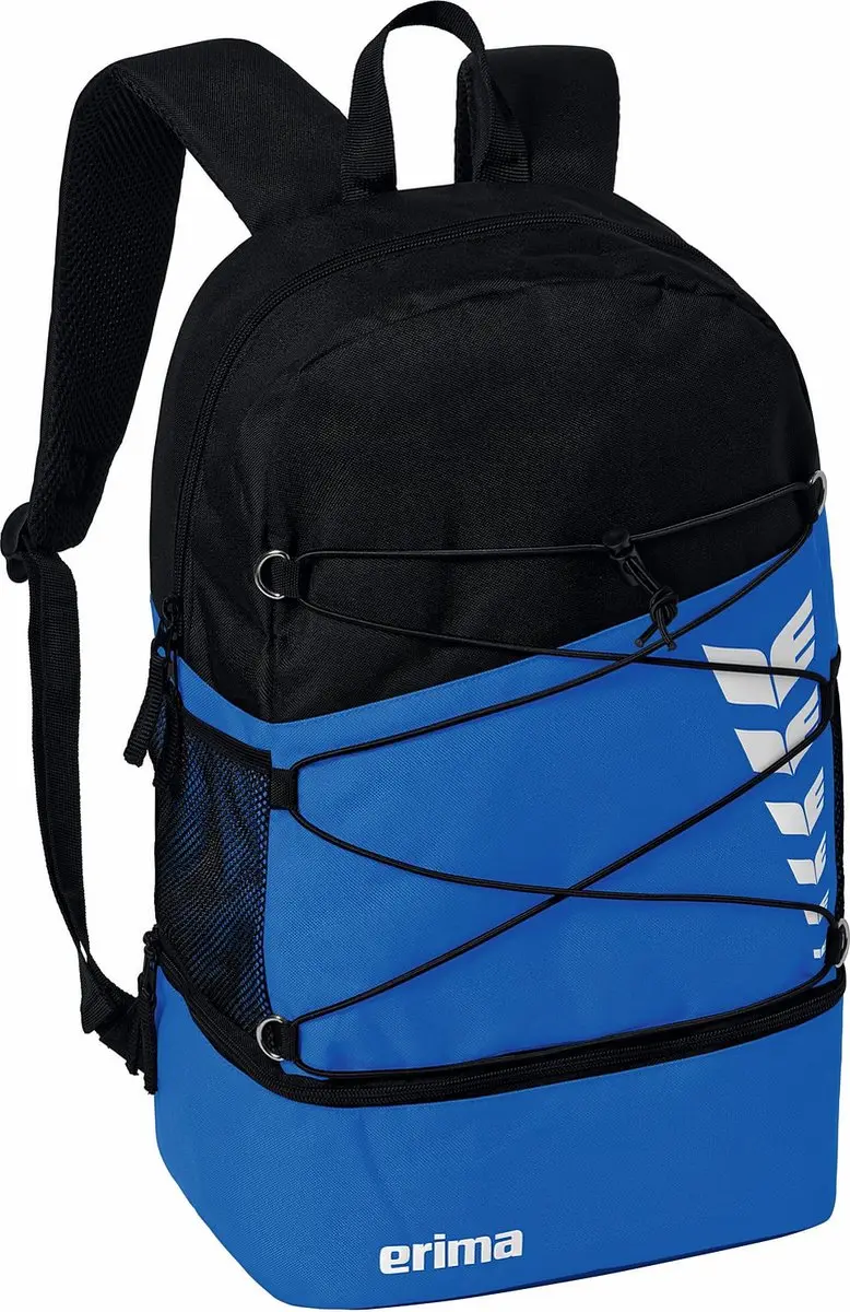 Erima Six Wings Rugzak 25L - 15.6" - 4 Vakken - New Royal/Zwart