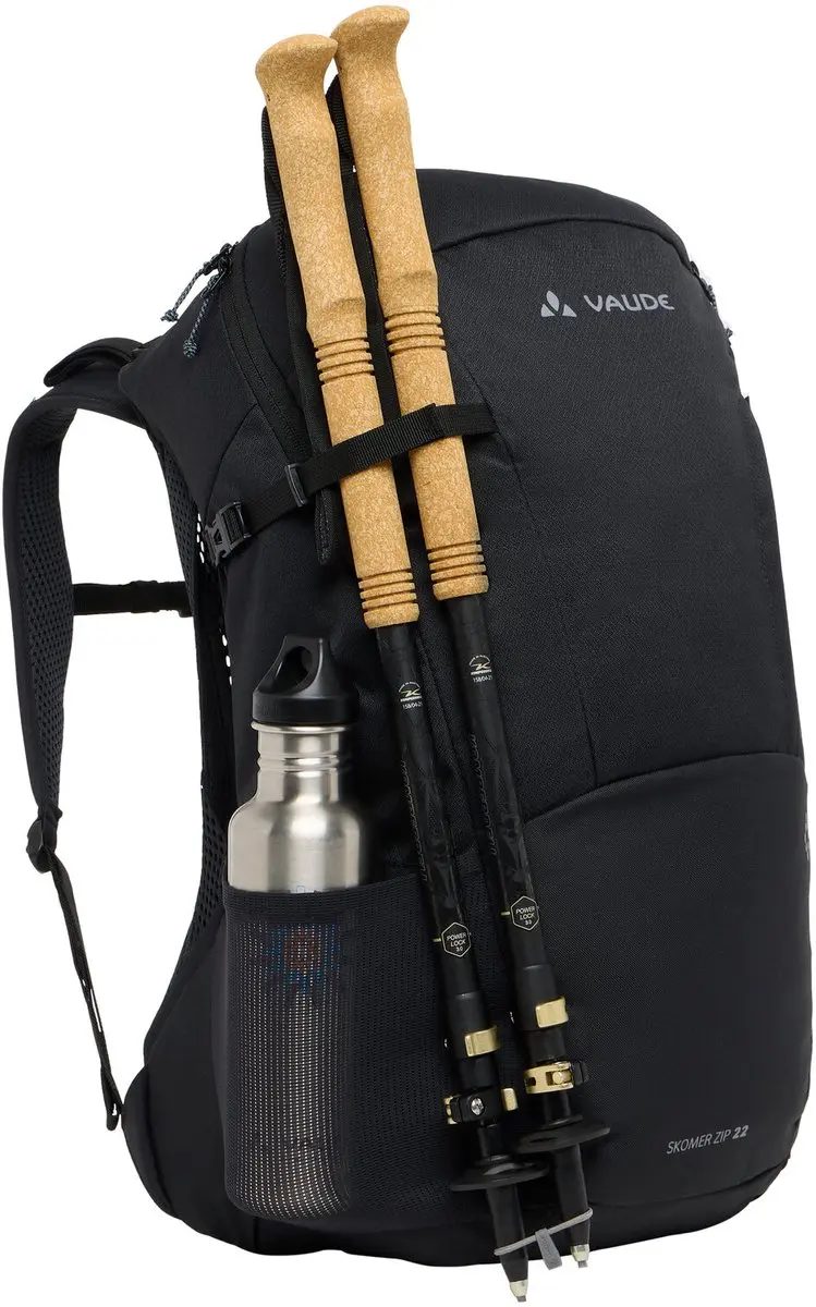 Vaude Wo Skomer Zip 22 Rugzak - 5 Vakken - Zwart - afbeelding 6 van 6