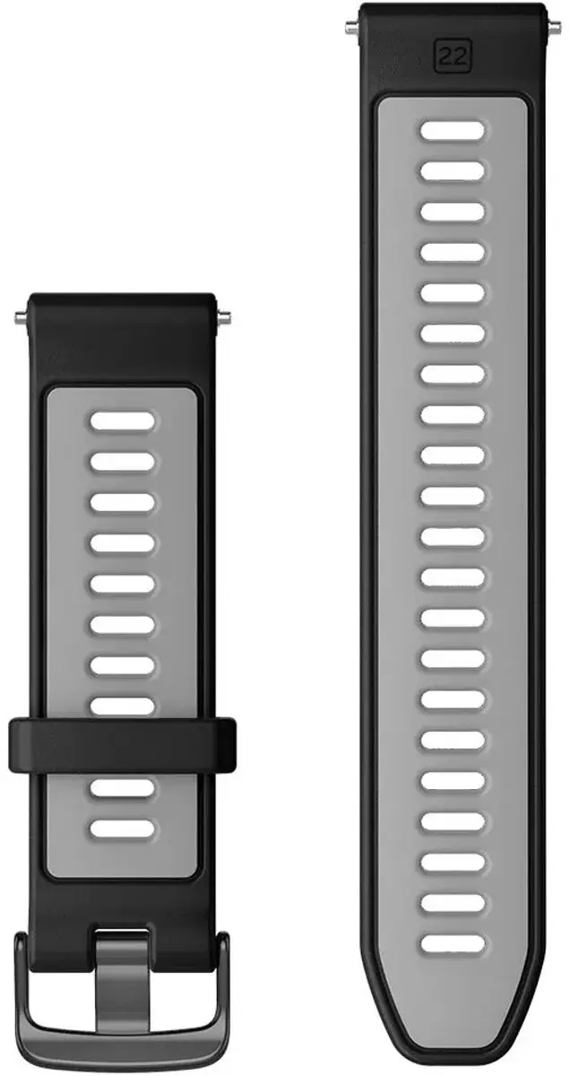 Garmin Quick Release 22mm Riem - Zwart/Grijs - afbeelding 2 van 2