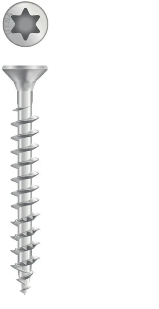 Dynaplus Beslagschroeven 4x40mm - 1 Stuk - Grijs - afbeelding 6 van 6