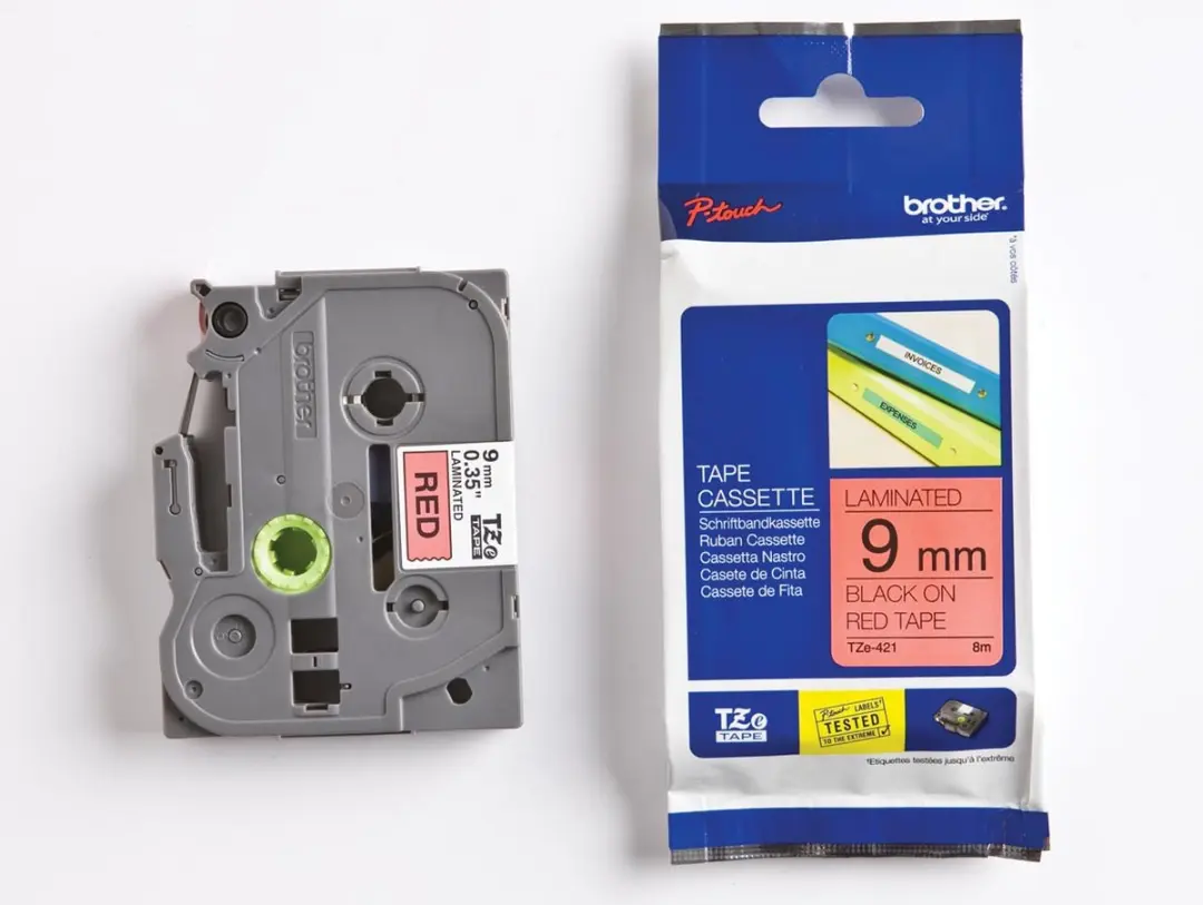 Brother TZ-421 9mm Lint
