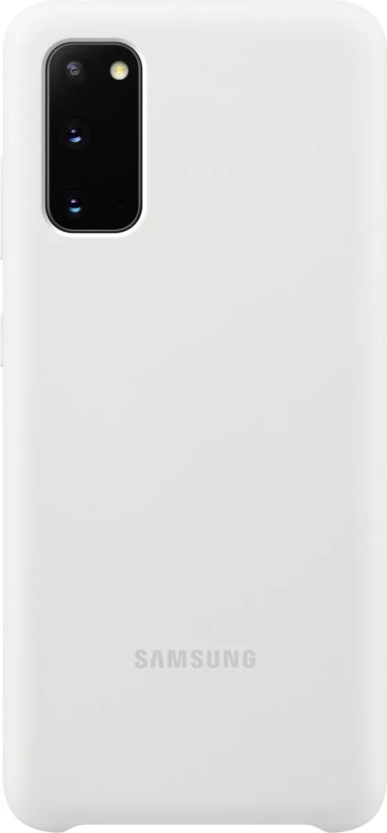 Samsung Silicone Hoesje - Samsung Galaxy S20 - Wit