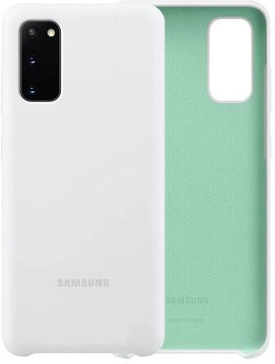 Samsung Silicone Hoesje - Samsung Galaxy S20 - Wit